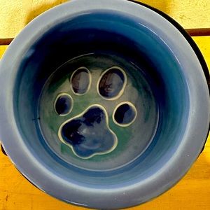 Dog bowl ceramic with holder